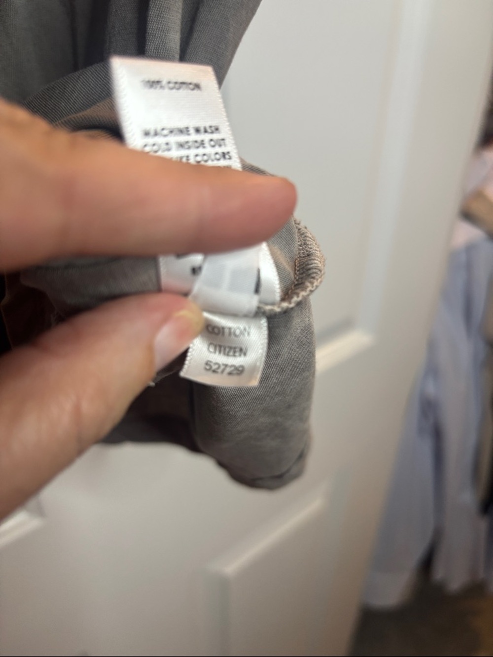 NWOT Cotton Citizen Washed Tank Top - Charcoal Gray Vintage Oasis Sz L - Picture 5 of 6